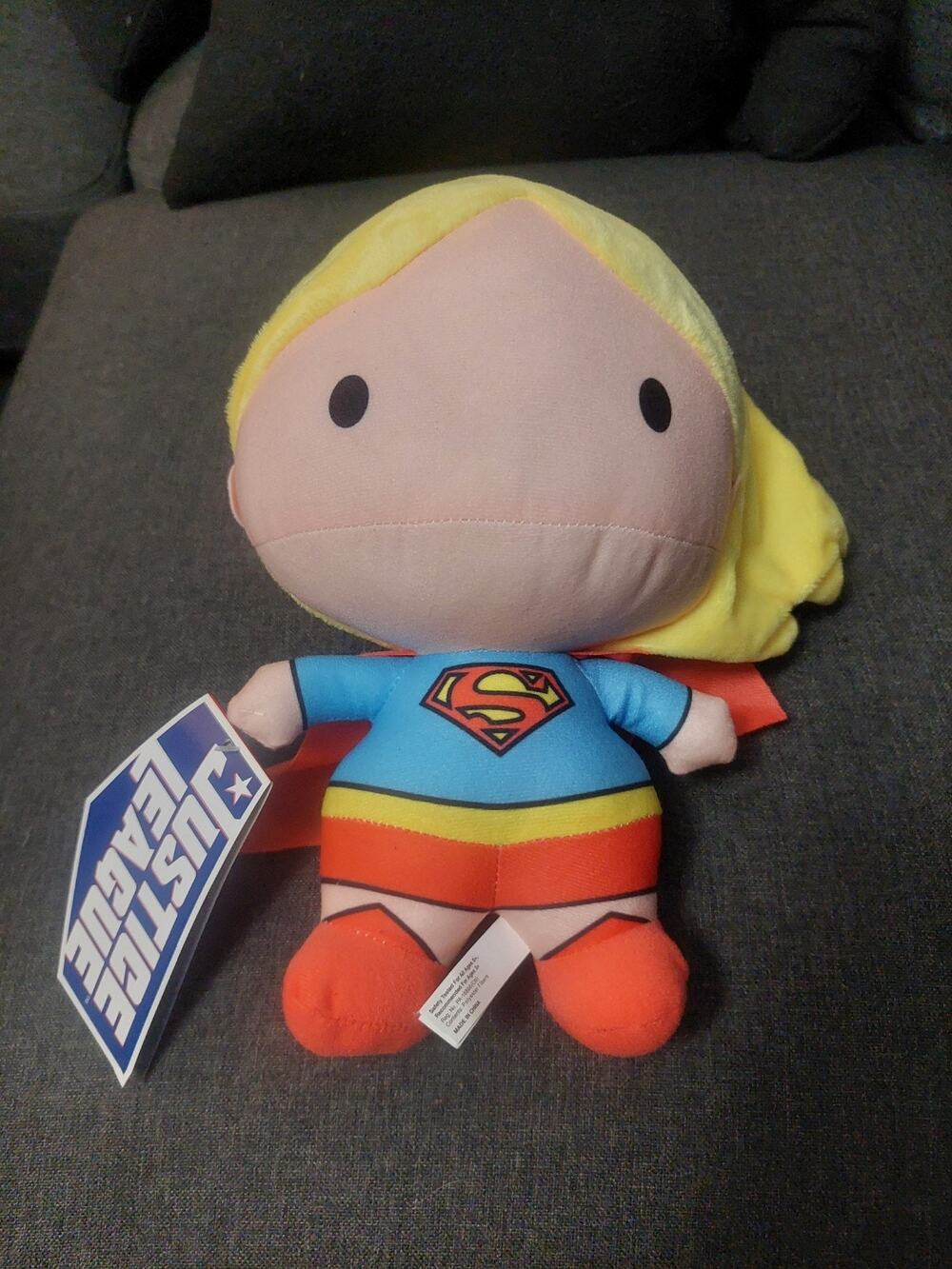 2019 Toy Factory DC JUSTICE LEAGUE Plush Toy Chibi SUPERGIRL ~ 7" ~ NEW WITH TAG